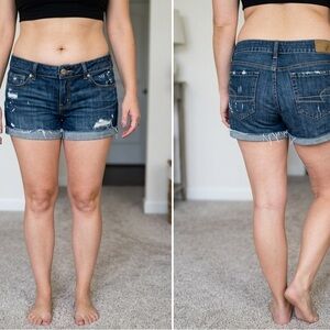 American eagle low rise cut off jean shorts